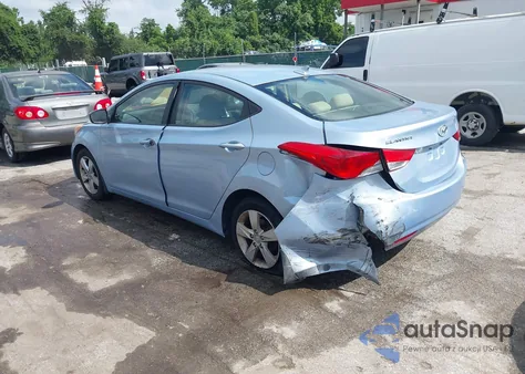 2013 Hyundai Elantra Gls/Limited z USA, uszkodzony, nr VIN KMHDH4AE5DU531264